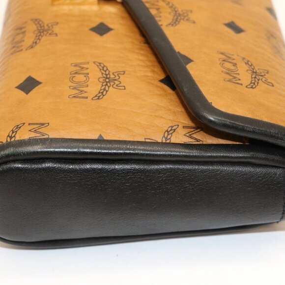MCM Millie Visetos Medium Leather Crossbody - Brown/Black - Picture 4 of 16